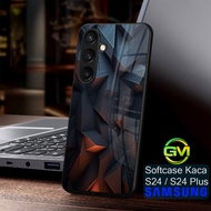 HP Samsung S24 Glass Softcase | S24FE | S24Plus | Fe Plus |GM02| Samsung S24Plus Case Cover | Mika A