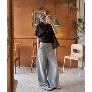 Women's curved jeans, loose baggy jeans, curved jeans, . Jeans do not stretch. All Sizes S/M/L (4012