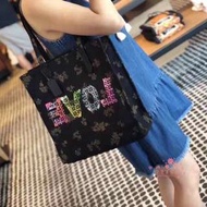 COACH 39735 KEITH HARING 女士新款帆布包 可肩背 容量大 輕便 附購證