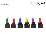 coagulatelove 10PCS T5.5 Led Bulb W1.2WCar Interior Lights Dashboard Heating Indicator Wedge Auto In