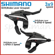 Shimano ST-EF65 3/9/27 Speed MTB Mountain Bike Bicycle Shifter V-Brake Combo Lever Set Bike Parts