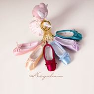 Mini Satin Pointe Shoes Keyring Ballet Shoe Keychain Ballet Accessories