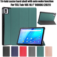 TCL Tab 10S Case 10.1'' 9080G Tablet Cover PU Leather Case with Autp Wake Function Stand Flip Case f