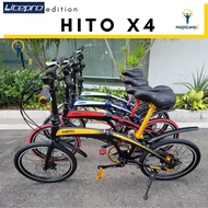 SG READY STOCK - 2022 LITEPRO HITO X4 - 7 SPEED DISC BRAJE FOLDABLE BIKE (LIGHT WEIGHT AT 11.5KG) - MAGICLAMP 123