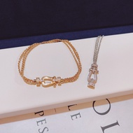 Preferred❤ Chanel Style High-Quality Metal Three-Chain Bracelet Couple Style Men Women Bracelet DIY 