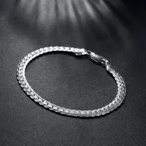 New Design New Arrival 925 Sterling Silver Bracelet For Women Bracelet For Men Jewellery Supplier