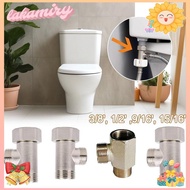 LAKAMIRY T Valve Adapter Connector, 3/8' 1/2' 9/16' 15/16' Brass Tee Joint 3 Way T Valve Connector, 