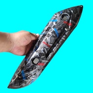 MERAH Forged red TZM exhaust shield coverbiru AJMVARIATION99 AJMVARIATION99