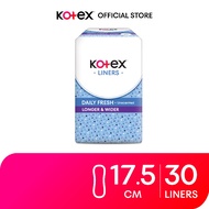 Kotex Panty Liners Longer & Wider Unscented 30 pcs