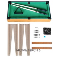 ✇[Ready Stock] 27" Mini billiard Table for Kids wooden with tall feet pool table set taco