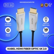 Cable HDMI Fiber Optic 4K 80M HDMI 2.0 Fiber Optic 18 Gbps 80M Cable HDMI FO 4K 80M
