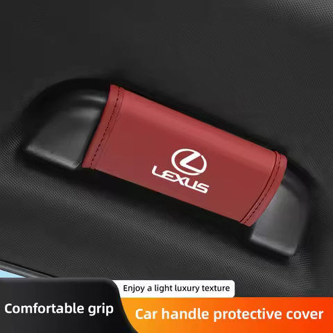 PU Leather Car Handgrip Protective Cover Anti-scratch Handle Case For Lexus F SPORT ES UX 300e GS GX