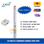 LEO 4XR6/34-4 SUBMERSIBLE BORE HOLE PUMP (415V)