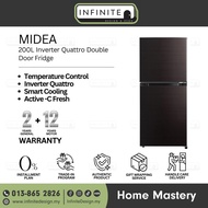 Midea MDRT268MTB28-MY / MDRT307MTB28-MY / MDRT346MTB28-MY 2 Doors Inverter Quattro Refrigerator / Fr