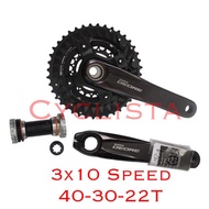 SHIMANO Deore M6000 Hollowtech II Crankset 3x10 &amp; 2x10 Speed