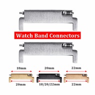 2pcs Watch Band Connectors 20mm To 18mm 20mm 22mm To 22mm 22mm To 20mm Strap Spring Bars Stainless S