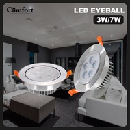 3W 7W 12W LED Downlight LED Recessed Down Light Ceiling Room Round Downlight Spotlight Eyeball