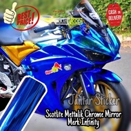 Sticker scotlite biru mett chrome mirror skotlet motor mett chrom mirror scotlet biru candy skotlet 