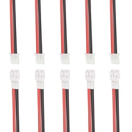 5 Pairs Silicone JST-PH 2.0 Male and Female Connector Cable, SIM&NAT 10cm 20AWG Tiny Whoop Mini JST 