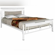 NR SLEEPSO Divan Besi / Ranjang Besi Premium Putih 120 140 160 x 200