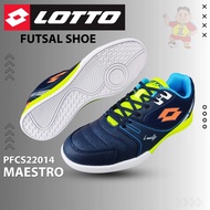 Lotto Original Futsal Shoe MAESTRO Kasut Futsal Court Shoe PFCS22014 Navy Green