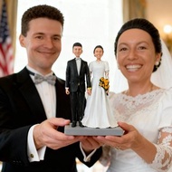 新婚 婚禮小物 結婚禮物訂製 客製化 新郎新娘 人偶 公仔 似颜绘