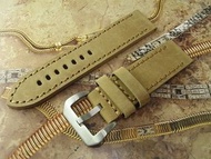 NOS 倉底 PANERAI 款式 24MM 皮錶帶 連 24MM錶扣