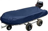 900D Heavy Duty Inflatable Boat Cover, Fits 9.5ft - 10.5ft Dinghy, Beam Width up to 70in, Marine Gra