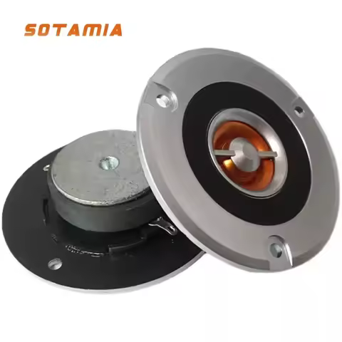 SOTAMIA 2Pcs 3 Inch Tweeter 74mm 4 Ohm 20W Titanium Film Loudspeaker Audio Tweeter Stage Speaker Mod