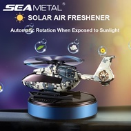 SEAMETAL Car Air Freshener Interior Perfume Solar Helicopter Automatic Rotation Dashboard Fragrance Essential Diffuser Ornaments