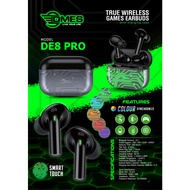 DMES DE8 PRO Wireless Earbuds Stereo Sport Gaming Bluetooth 5.3 TWS Earbuds with Color Light Synchro