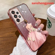 Casing SAMSUNG a33 5g samsung a53 5g samsung a73 5g phone case features a soft gold edged glossy tra