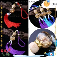 OLINI Car Mini Gourd Pendant, Car Pendant Gold Foil Bottom Gourd Pendant Car Glass Bottle Pendant, C