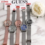 Guess Luxury Fashion Men Watch  Business Sports Quartz Mens Watch Casual Round Dial Stainless Steel Leather Strap