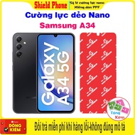 Toughened flexible screen protector for Samsung A34 phone