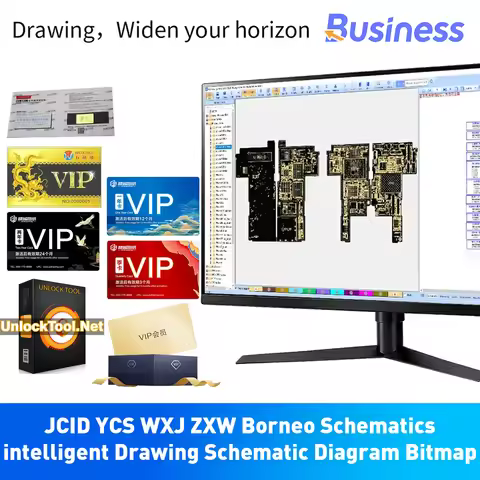 JCID YCS WXJ ZXW intelligent Drawing Schematic Diagram Bitmap For Mobile Phones Circuit Integrated S