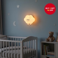 CUTE CLOUD White Cloud Phone Dock with Adjustable Light & Time Settings