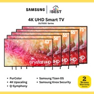 Samsung 43'' / 50'' / 55'' / 65'' / 75'' DU7000 Series 4K Crystal UHD Smart TV UA43DU7000 / UA50DU70