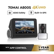 Xiaomi 70mai A800s 4K UHD Wi-Fi dashboard cam car camera Car Recorder GPS APP control