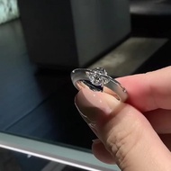 Exquisite and unique design super-flash Moissanite ring around the planet