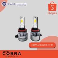 LED COB HEADLIGHT 4800 LUMEN, A8 FAN TYPE, 2PCS (SET) H11 3000K 1YEAR WARRANTY