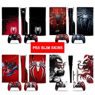 PS5 Slim Skin Stickers, Console and Controller Skins for PS5 Slim Disk Edition, PS5 Slim Skin Decal Sticker for Console and Controllers