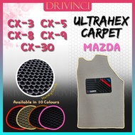MAZDA CX-3 CX-5 CX-8 CX-9 CX-30 Honeycomb UltraHex Car Floor Mat 5D