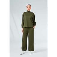 SHE DAZZLE Ae-Ra Set (Straight Cut) In Olive Green