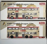 微影 Tiny 1:110 九巴 丹尼士 巨龍 Dennis Dragon 12米 3N 巴士模型 一套兩架