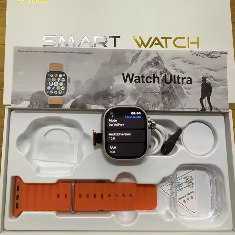 DW100 Pro Updated DW100 Pro Plus + Smartwatch With Touch ID 2.29inch Large Screen Rotary Camera NFC 