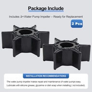 2 Pcs Water Pump Impeller 6L2-44352 for Yamaha Outboard 20HP 25HP F20 F25 Boat Motor Engine Parts Si