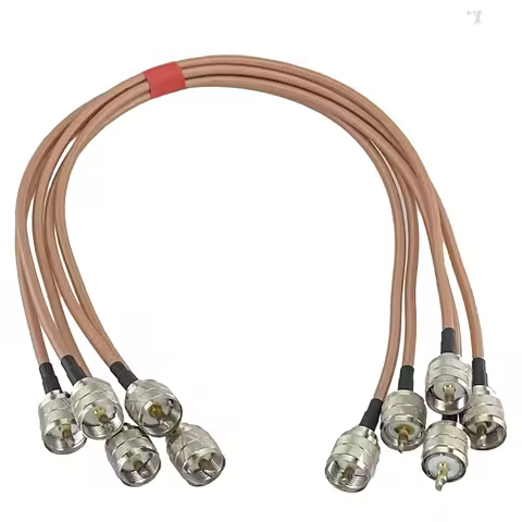 RG400 Double UHF PL259 Male Plug to PL259 Male Plug Crimp Connector RF Pigtail Coax Jumper Cable Wir