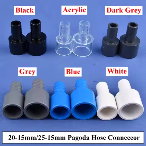 1/5/20 Pcs PVC Pagoda Hose Connector Acrylic Water Pipe Variable Diameter Direct Socket Quick Connec