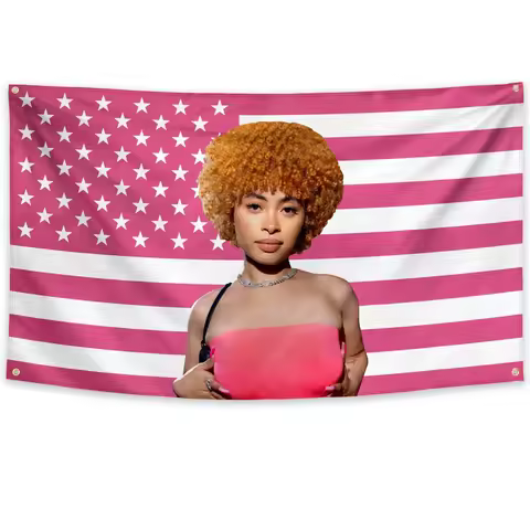 Ice Spic Flag American Ice Spice 3x5 FT USA Tapestry for College Dorm Wall Man Cave Decoration with 